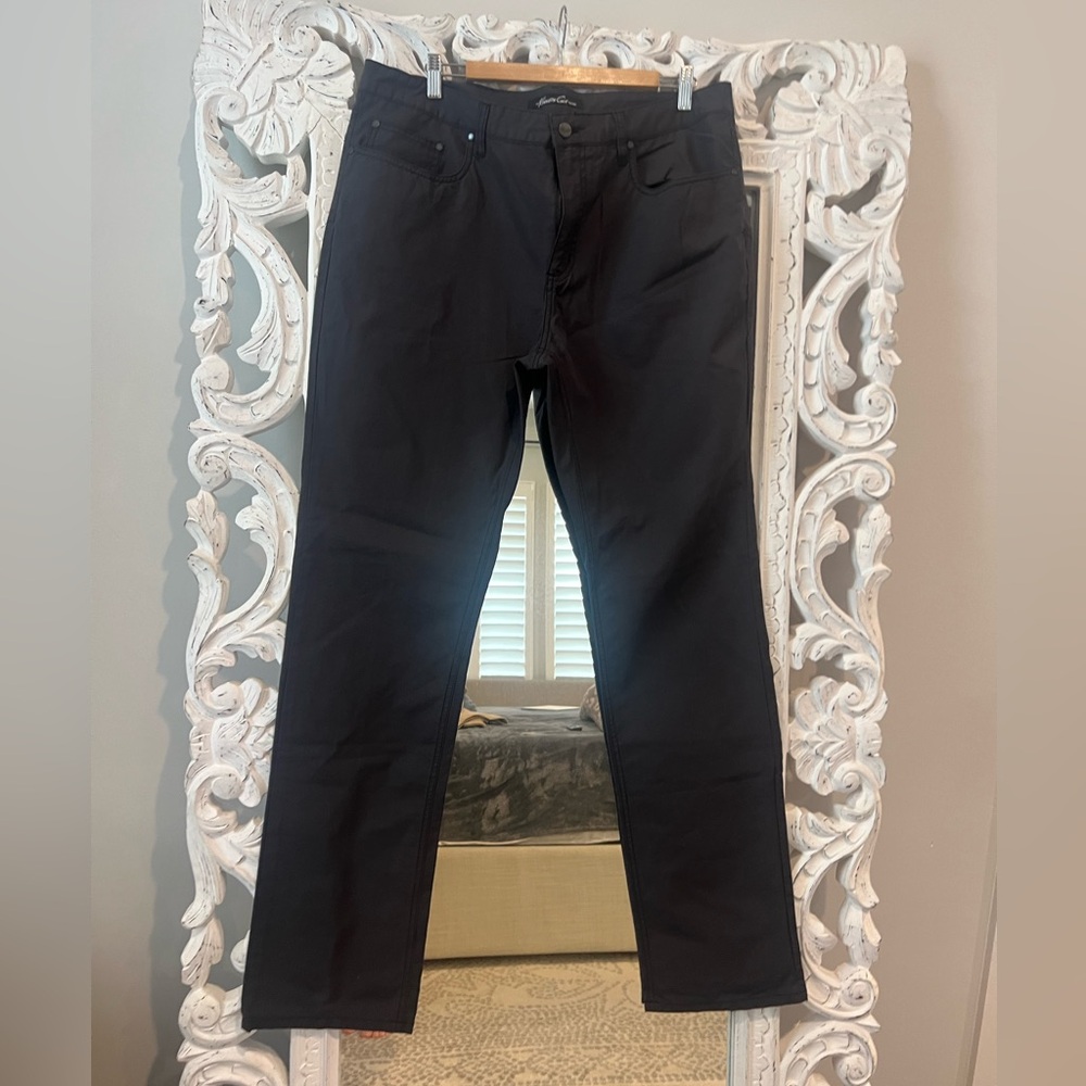 Kenneth Cole New York Men's Dark Gray Straight Jeans